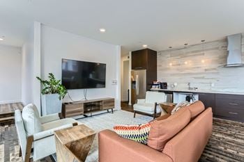 Community clubroom with chef's kitchen